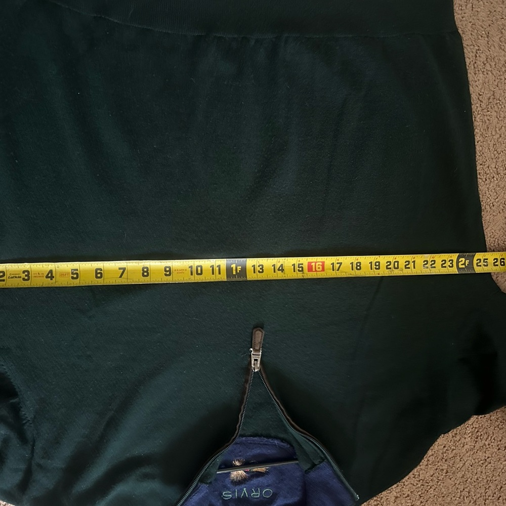 Orvis Men's Dark Green Zip-Up Sweater - Picture 5 of 5